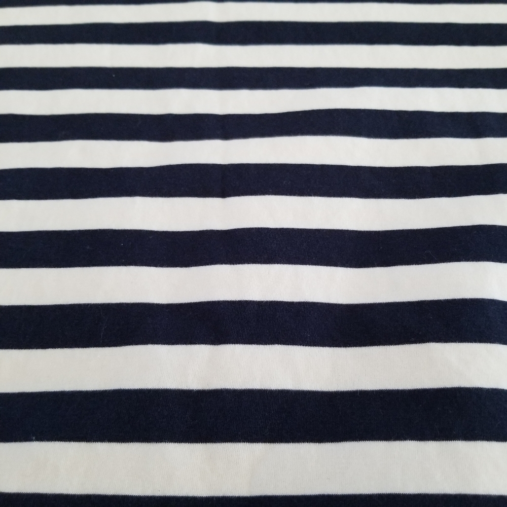 J. CREW Off the Shoulder Striped Cotton Mini Dress Size L - Picture 5 of 14